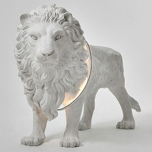 Nordic Creative Designer Lion Sculpture Floor Lamp Plastic Large Animal Ornament for Hotel Art Clothing Store Decoration - Product Image 6