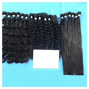 Achetez des extensions de cheveux en dentelle brésilienne vierge Remy avec une raie en 3 parties, raie libre, douce et soyeuse, sans traitement chimique - Product Image 3