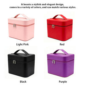 Sac de toilette et organiseur pour homme en PU résistant à l'eau avec fermeture éclair et motif lettres - Product Image 5