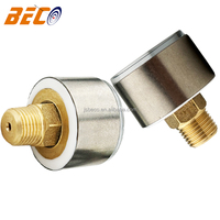 1inch 25mm Paintball 10kg Mini Air Pressure Gauge With Stainless Steel Case Bunden Tube Mini Barometer