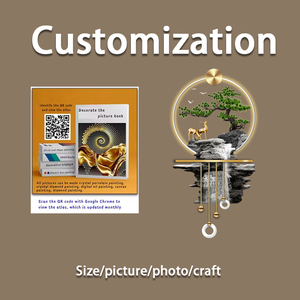 Luce <span class=keywords><strong>di</strong></span> lusso soggiorno decorazione della parete pittura paesaggio avanzato senso divano sfondo muro tre vice cristallo porcellana pittura - Product Image 6