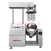 קוסמטי פנים קרם קרם הידראולי הרמת הטיה homogenizer מתחלב ואקום מיקסר מכונה ערבוב עם מים ושמן טנק