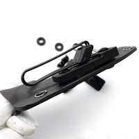 Kit de fixation universel pour ceinture, durable, noir, avec tension réglable, attache en fil d'acier au carbone, pour équipement d'activités de plein air