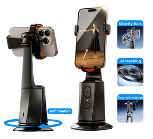 Giá đỡ máy ảnh tự động ổn định hình ảnh AI, tích hợp chân máy và gậy <span class=keywords><strong>selfie</strong></span> xoay <span class=keywords><strong>360</strong></span> độ °   Giá đỡ điện thoại xoay đa năng để chụp ảnh điện thoại di động - Product Image 1