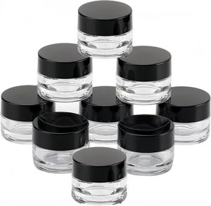 Pot cosmétique rechargeable en plastique PET noir de qualité alimentaire avec couvercle à vis et logo personnalisable pour crème, lotion, poudre 50ml-500ml - Product Image 5