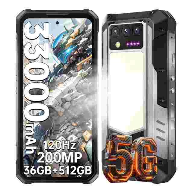 Brand New Original OUKITEL WP100 5G Rugged Smartphone Unlocked 33000mAh Battery 6.8" Screen 12GB+512GB Android Waterproof Phones