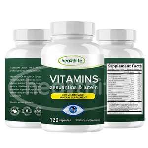 Healthife Eye Vitamins Suplemento mineral <span class=keywords><strong>Zinc</strong></span> Cobre Luteína Zeaxantina Apoya la tensión ocular seca Cápsulas para la salud de la visión - Product Image 1