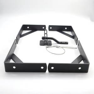 Kit de pestillo de puerta autoblocante con soportes de esquina de puerta anticaída Categoría de producto Conectores y soportes de estante - Product Image 6