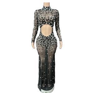 Novance Y3124 Ropa de Boutique, Diseño de Lujo, Vestido de Noche Negro con Abertura en el Abdomen para Mujer, Vestidos de Novia para Baby Shower - Product Image 1