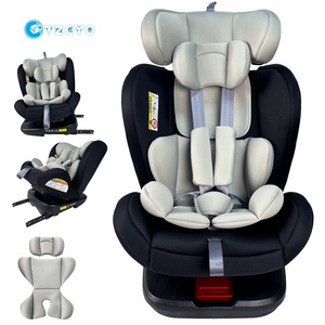 Silla de Auto Convertible para Bebés TZCYO ECE R44/04 <span class=keywords><strong>Grupo</strong></span> 0+<span class=keywords><strong>1</strong></span>+2+3, Giratoria 360 Grados, Instalación <span class=keywords><strong>ISOFIX</strong></span>+TT, 36 kg, HDPE, Poliéster - Product Image 1