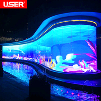 Shenzhen utilisateur cristal Transparent LED affichage fenêtre écran d'affichage haute transparence pour centre commercial magasin de détail écran en verre