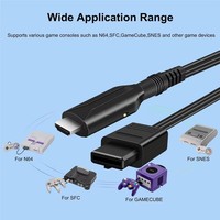 Convertisseur HD vers Scart 1m, adaptateur de conversion audio-vidéo Scart PS2 PS2 Wii HDTV pour moniteur d'affichage, câble convertisseur Scart vers HD
