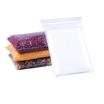Custom Muti-colored Transparent Poly Plastic PE Zip Lock Storage Bag for Food Jewelry Cloth