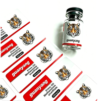 Autocollants en vinyle imperméables et résistants à l'huile, impression personnalisée, étiquettes pour flacons de 10 ml pour l'emballage pharmaceutique