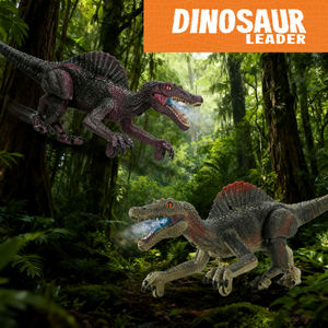 Giocattoli Lucky Toys per Bambini, Dinosauro Spinosaurus Telecomandato con Luce Indicatrice, Funzioni di Inseguimento, Spruzzo e Ruggito, Versione Aggiornata - Product Image 2