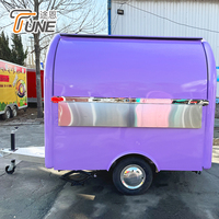 Minivan Móvil, Remolque de Comida Pequeño, Camión de Comida Personalizado Multifuncional para Catering al Aire Libre