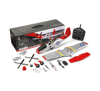 Nouvel avion télécommandé HOSHI WLtoys A280 2023, moteur brushless 2.4G, simulateur de chasseur P51, mode 3D6G avec projecteur LED, jouets d'avion télécommandés