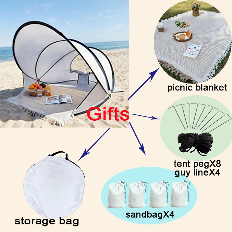 Tent picnic blanket sandbag accessories