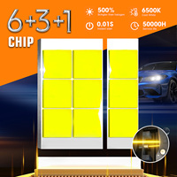 AKE TJ-A02 Projecteur Laser Bi-LED Non Destructif 3 Pouces, Lentille de Projecteur LED Faro Turbo pour Phare de Voiture Bi-LED