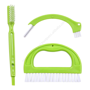 Brosse de nettoyage 4-en-1 pour joints de carrelage en gros, avec manche, idéale pour la cuisine, et petit nettoyeur de bouteilles - Product Image 5