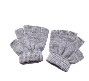 Gants d'été tricotés sans doigts <span class=keywords><strong>pour</strong></span> enfants, cabas à demi-doigt, couleur unie, garçons et filles, bon marché, - Product Image 3