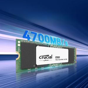 SSD Crucial Micron E100 da 480GB (Interfaccia M.2, NVMe PCIe 4.0 X4) con Velocità di Lettura di 4.700 MB/s per Desktop e Laptop - Product Image 2