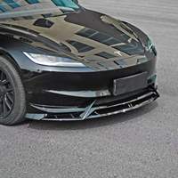 Kit de Carrocería Estilo MC para Tesla Model 3 Highland 2023 2024, Parachoques Delantero de Polipropileno, Faldones Laterales, Difusor Trasero, Negro Brillante, Accesorios Exteriores