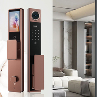 Serrure Intelligente Tuya en Gros pour Porte en Bois, Connectée WiFi, avec Biométrie par Empreinte Digitale et Caméra Intégrée