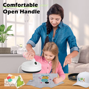 Hybons New Portable 5-Inch Manual Heat Press <b>Machine</b> for Craft <b>Vinyl</b> Projects 4 Temperature Settings 6-Month Warranty Safe Easy - Product Image 6