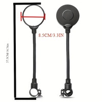 Rétroviseur de vélo réglable et rotatif pour guidon, réflecteur clair grand angle, accessoire pour le cyclisme