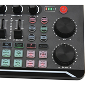 Carte son F998, mixeur audio, mixeur DJ, interface audio, changeur de voix, effets sonores pour diffusion en direct, chant, enregistrement en studio