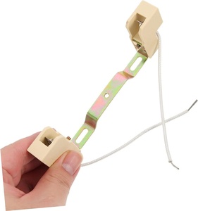 Support de lampe <span class=keywords><strong>R7S</strong></span> en céramique, double extrémité, pour tube halogène, tête de lampe, accessoire, support métallique, cadre tungstène, résistant aux hautes températures - Product Image 5
