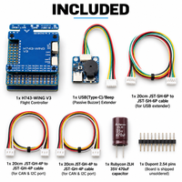 Carte de Contrôle de Vol H743 Wing V3 pour Drone FPV à Aile Fixe, 3S à 8S, Double IMU, Double Caméra, OSD, CAN, USB Type C, ArduPilot, INAV