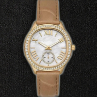 Montre Seiko à quartz haut de gamme pour homme, cadran en cristal saphir, aiguilles, résistante à l'eau, bracelet en cuir de luxe, acier inoxydable