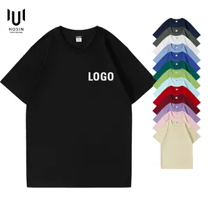 Bán Buôn Người Lớn 100% Cotton T-Shirt Vòng Cổ Unisex Áo Thun In Ấn Trống Jersey T Áo Sơ Mi Tùy Chỉnh Thương Hiệu Của Riêng Bạn