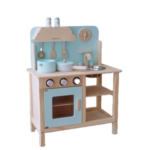 Ensemble <span class=keywords><strong>de</strong></span> jouets <span class=keywords><strong>de</strong></span> cuisine pour enfants, 4 pièces, poêle, hamac <span class=keywords><strong>de</strong></span> cuisine, maison <span class=keywords><strong>de</strong></span> jeu en <span class=keywords><strong>bois</strong></span> bleu - Product Image 1