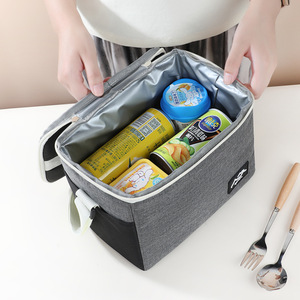 Myseason Color Block Lunch Bag Insulated Portable Cooler Bag For Office Commuter Outdoor Use - Product Image 4