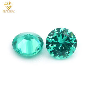 ナノストーン3/4/5mmラウンドカット107 # Paraibaナノストーンラウンド合成ナノ宝石ジュエリー作り用 - Product Image 2