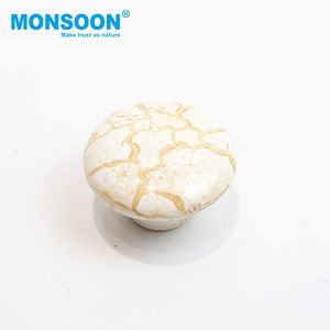 Pomo de Cajón Decorativo Clásico de Lujo, Tiradores Redondos de Cerámica para Muebles de Cocina, Manijas de Gabinete con Forma de Hongo - Product Image 2