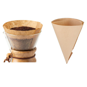 100 filtres à <span class=keywords><strong>café</strong></span> par sac, en papier naturel non blanchi, pré-pliés en <span class=keywords><strong>demi</strong></span>-<span class=keywords><strong>lune</strong></span>, adaptés aux cafetières de 3 à 6 tasses - Product Image 2