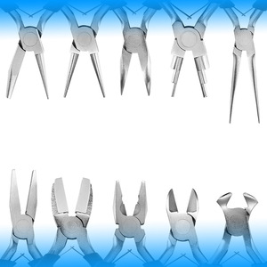 <span class=keywords><strong>Pince</strong></span> <span class=keywords><strong>à</strong></span> bijoux miniature en acier faite <span class=keywords><strong>à</strong></span> la main, 5 pouces, acier au chrome-vanadium, acier inoxydable, bouche pointue, coupe argent - Product Image 1