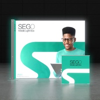 Stand d'exposition modulaire en aluminium avec éclairage LED personnalisé SEGO Mobile Backlit SEG Light Box
