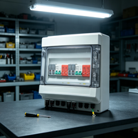 Boîte de distribution d'électricité intérieure en plastique ABS 63A avec indice de protection IP65, tension 1000V, 2 prises sans verrouillage