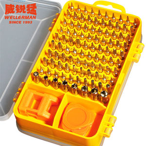 Juego de Destornilladores de Precisión WELLERMAN 114 en 1, 98 Puntas, para Reparación de Autos y Motocicletas, Kit de Herramientas Manuales, OEM Personalizable, 3 Años de Garantía - Product Image 6