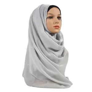 Sciarpa musulmana all'ingrosso del cotone delle donne delle sciarpe di hijab dei capelli della testa per l'estate