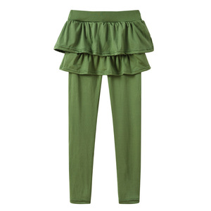 Leggings per Bambine con Gonna Integrata <span class=keywords><strong>in</strong></span> Misto Cotone, Colori Vivaci, Vendita Calda Primavera-Autunno 2020 - Product Image 4