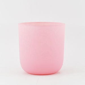 Frascos de Vidrio Personalizados de 8oz <span class=keywords><strong>con</strong></span> Fondo Redondo, Acabado Mate Esmerilado, de Lujo, para Velas, <span class=keywords><strong>con</strong></span> Tapa de Corcho o Tapa Metálica - Product Image 2