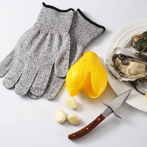 Seafood Gereedschap Rvs Oestermes Met Niveau 5 Bescherming Cut Handschoenen En Citruspers