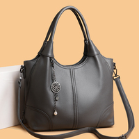 Sacs à main de luxe en cuir PU souple, design tissé uni, style tendance, sacs à bandoulière pour femmes