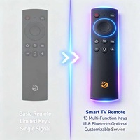 Control Remoto Universal IR Bluetooth de 13 Teclas para Smart TV, Control Remoto de Repuesto ABS para Android TV, OEM ODM Personalizado JCXK